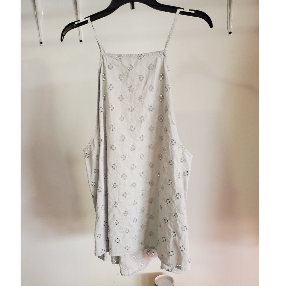 NWT Women's Bp. Sleeve-Less Tank Top Light Gray Size Extra Large XL $30 4C415